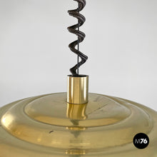 画像をギャラリービューアに読み込む, Splugen Brau golden chandelier by Achille and Pier Giacomo Castiglioni for Flos, 1960s