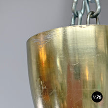 画像をギャラリービューアに読み込む, Splugen Brau golden chandelier by Achille and Pier Giacomo Castiglioni for Flos, 1960s