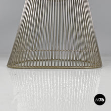 画像をギャラリービューアに読み込む, Metal and red fabric chairs by Warren Platner for Knoll, 1970s