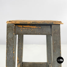 画像をギャラリービューアに読み込む, Industrial wooden stool, 1950s