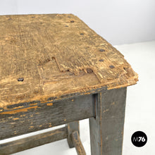 画像をギャラリービューアに読み込む, Industrial wooden stool, 1950s