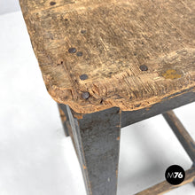 画像をギャラリービューアに読み込む, Industrial wooden stool, 1950s