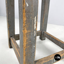 画像をギャラリービューアに読み込む, Industrial wooden stool, 1950s