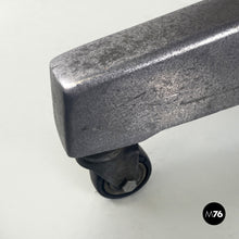 Charger l'image dans la galerie, Brown leather swivel armchair, 1950s