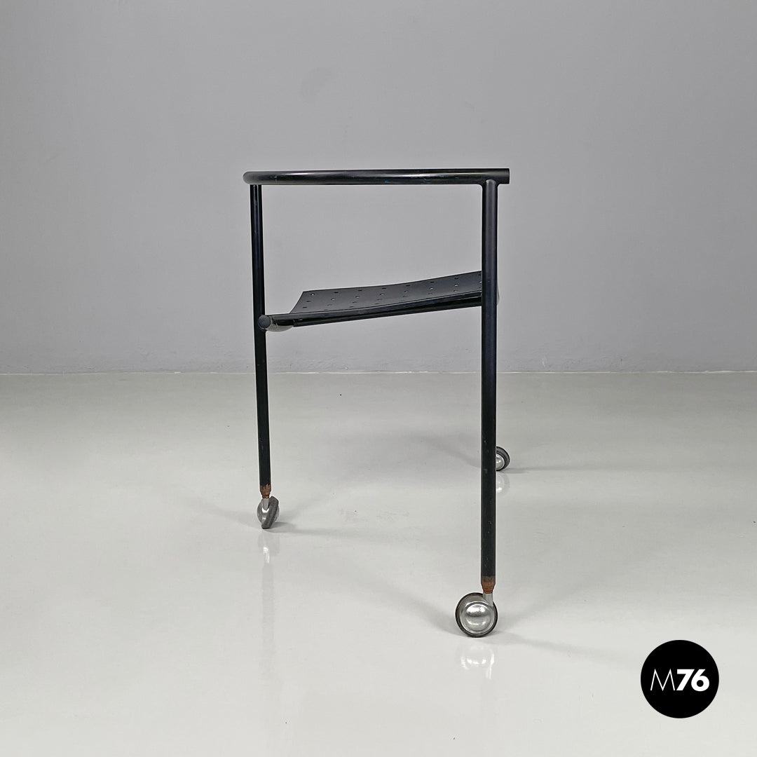 Black armchair Dr Sonderbar by Philippe Starck for XO, 1980s