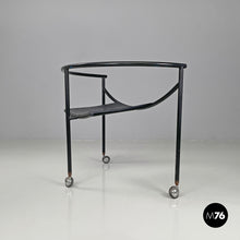 将图片加载到图库查看器,Black armchair Dr Sonderbar by Philippe Starck for XO, 1980s