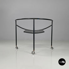 将图片加载到图库查看器,Black armchair Dr Sonderbar by Philippe Starck for XO, 1980s