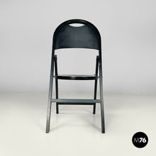 将图片加载到图库查看器,Black folding chair Tric by Achille and Pier Giacomo Castiglioni for Bonacina, 1960s