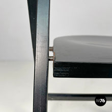 将图片加载到图库查看器,Black folding chair Tric by Achille and Pier Giacomo Castiglioni for Bonacina, 1960s