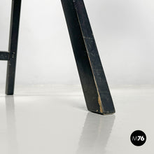 将图片加载到图库查看器,Black folding chair Tric by Achille and Pier Giacomo Castiglioni for Bonacina, 1960s