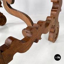 画像をギャラリービューアに読み込む, Wooden table fratino with decorated legs, 1700s