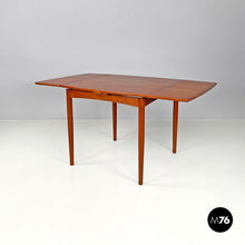 画像をギャラリービューアに読み込む, Wooden dining table with side extensions, 1960s