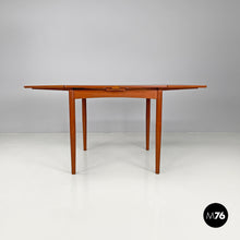 画像をギャラリービューアに読み込む, Wooden dining table with side extensions, 1960s