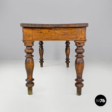画像をギャラリービューアに読み込む, Wood and brass dining table, 1800s