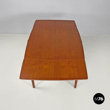 画像をギャラリービューアに読み込む, Wooden dining table with side extensions, 1960s