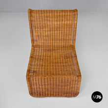 画像をギャラリービューアに読み込む, Rattan armchair P3 by Tito Agnoli for Bonacina, 1960s