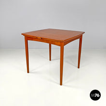 画像をギャラリービューアに読み込む, Wooden dining table with side extensions, 1960s