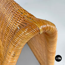 画像をギャラリービューアに読み込む, Rattan armchair P3 by Tito Agnoli for Bonacina, 1960s