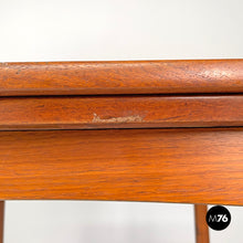 画像をギャラリービューアに読み込む, Wooden dining table with side extensions, 1960s