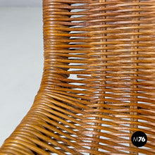 画像をギャラリービューアに読み込む, Rattan armchair P3 by Tito Agnoli for Bonacina, 1960s