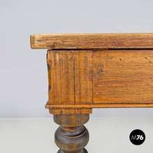 画像をギャラリービューアに読み込む, Wood and brass dining table, 1800s