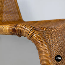 画像をギャラリービューアに読み込む, Rattan armchair P3 by Tito Agnoli for Bonacina, 1960s
