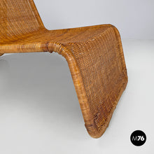 画像をギャラリービューアに読み込む, Rattan armchair P3 by Tito Agnoli for Bonacina, 1960s