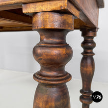 画像をギャラリービューアに読み込む, Wood and brass dining table, 1800s