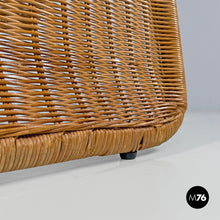 画像をギャラリービューアに読み込む, Rattan armchair P3 by Tito Agnoli for Bonacina, 1960s