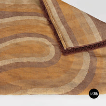 Load image into Gallery viewer, Short-pile brown, orange and beige carpet, 1970s
