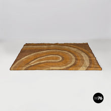 Load image into Gallery viewer, Short-pile brown, orange and beige carpet, 1970s