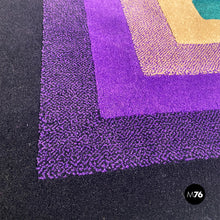 画像をギャラリービューアに読み込む, Rectangular carpet with geometric pattern by Ottavio Missoni for T&J Vestor, 1980s