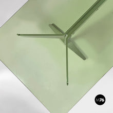 Load image into Gallery viewer, Aluminum coffee table with glass top, 1970s