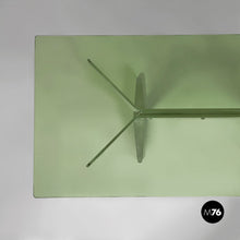 Load image into Gallery viewer, Aluminum coffee table with glass top, 1970s