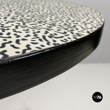 Load image into Gallery viewer, Round table with decorative pattern, 1980s
