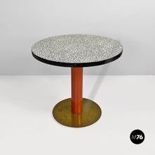 Load image into Gallery viewer, Round table with decorative pattern, 1980s