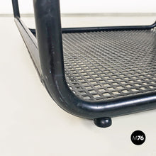 画像をギャラリービューアに読み込む, Black metal coffee table, 1980s