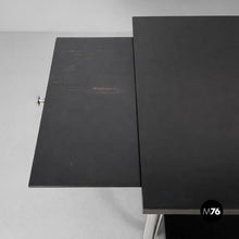 Load image into Gallery viewer, Cart in black wood, glass and steel, 1930s