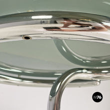 Charger l'image dans la galerie, Anaconda smoked glass and chromed steel coffee table by Paul Tuttle for Strassle International, 1970s