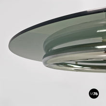 Charger l'image dans la galerie, Anaconda smoked glass and chromed steel coffee table by Paul Tuttle for Strassle International, 1970s