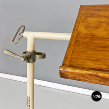 画像をギャラリービューアに読み込む, Iron and wood industrial drawing board or work table, 1960s
