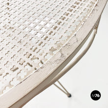 Load image into Gallery viewer, White iron garden table, 1960s