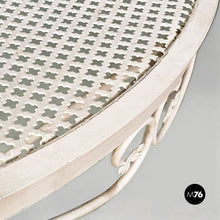 Load image into Gallery viewer, White iron garden table, 1960s