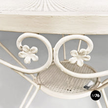Load image into Gallery viewer, White iron garden table, 1960s
