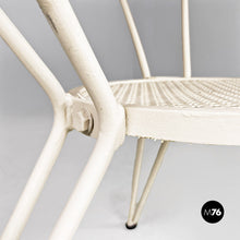 Load image into Gallery viewer, White iron garden table, 1960s