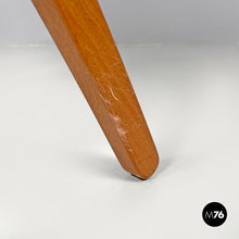 画像をギャラリービューアに読み込む, Folding chair in wood and blue fabric, 1990s