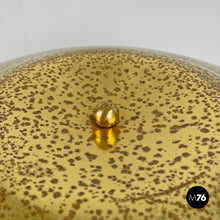 Charger l'image dans la galerie, Brass table lamp with a round beige marble base, 1970s