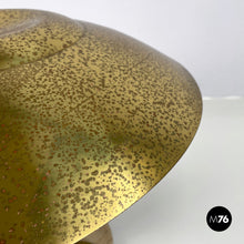 Charger l'image dans la galerie, Brass table lamp with a round beige marble base, 1970s