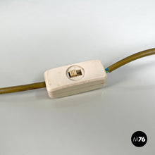 Charger l'image dans la galerie, Brass table lamp with a round beige marble base, 1970s