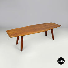 Load image into Gallery viewer, Wooden coffee table with pointed sides, 1960s